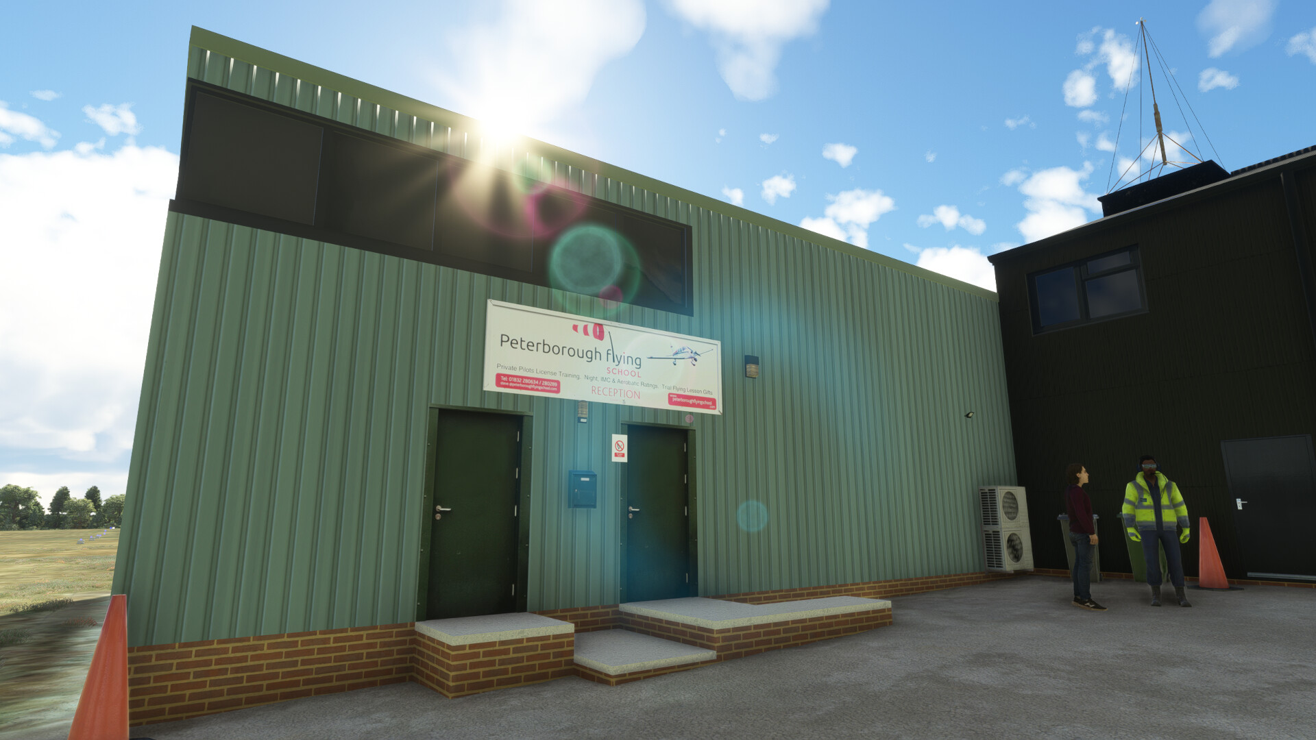 Sibson Aerodrome airfield and clubhouse facilities
