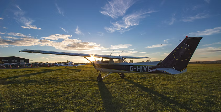 Cessna 150 G-HIVE at Sibson Aerodrome