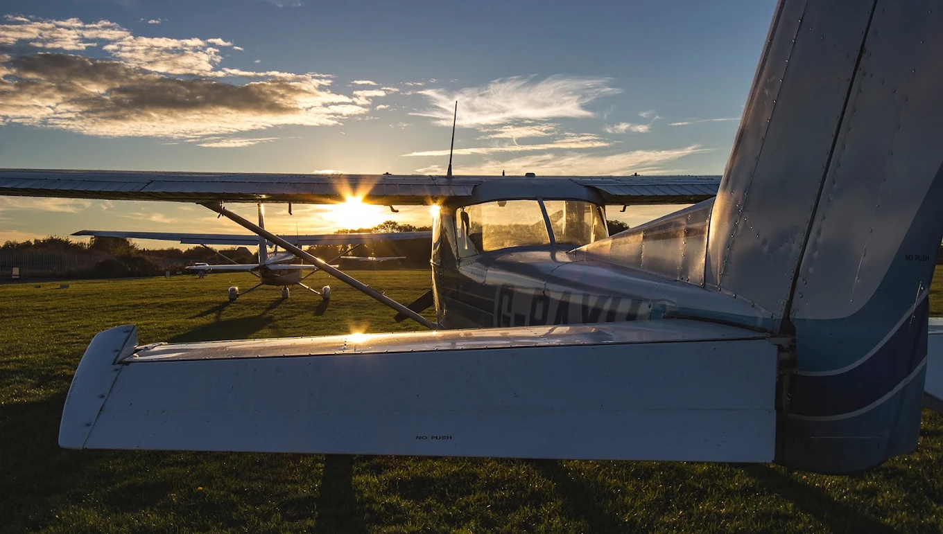 Peterborough Flying School Aircraft at Sibson Aerodrome